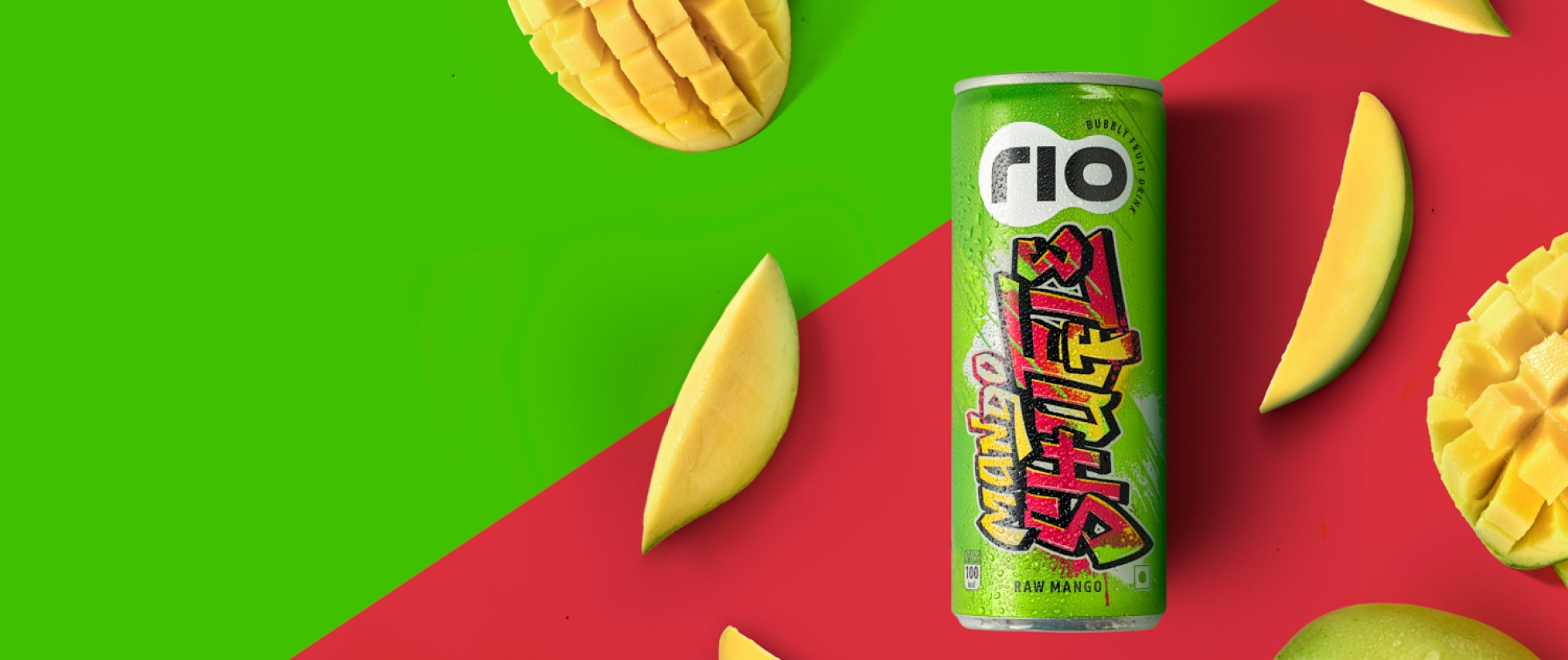 Rio Raw Mango Bubbly Fruit Drink