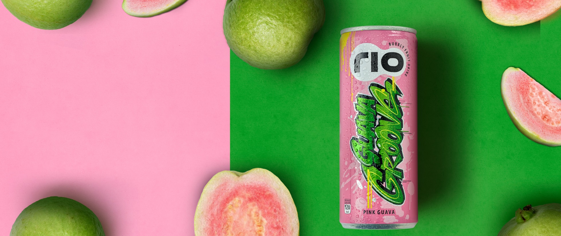 Rio Pink Guava Bubbly Fruit Drink
